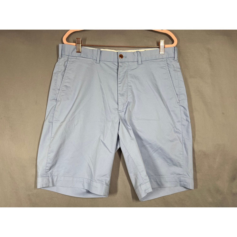 Polo Golf Ralph Lauren Mens 32 Light Blue Cotton Twill Stretch Shorts Classic